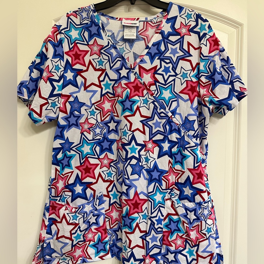 4th of July scrub top!